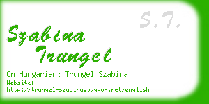 szabina trungel business card